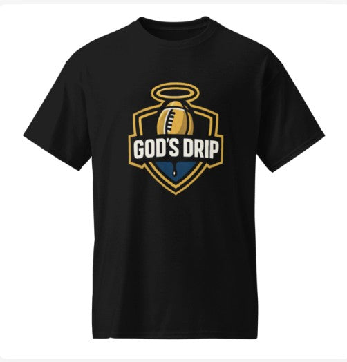 God's drip football t shirt