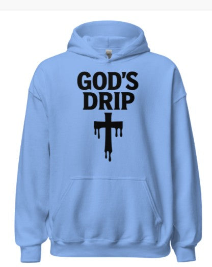 God's drip drip cross hoodie