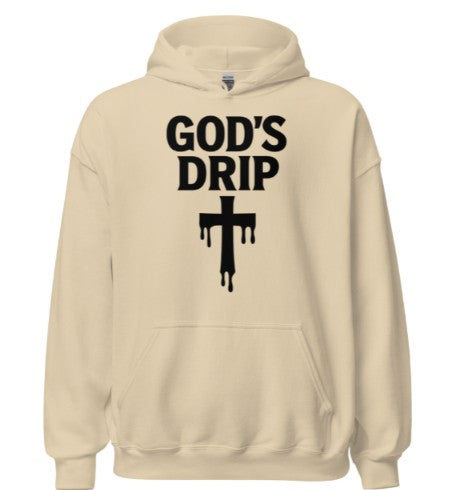 God's drip drip cross hoodie