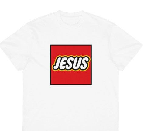 Jesus block t shirt